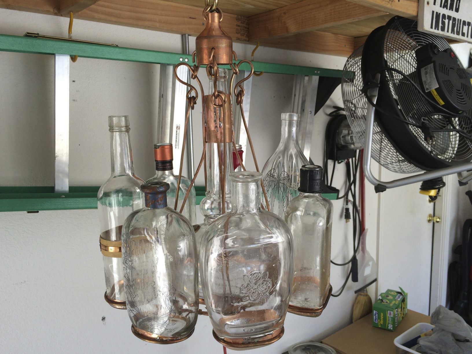 Labels Stripped from Bourbon Bottles