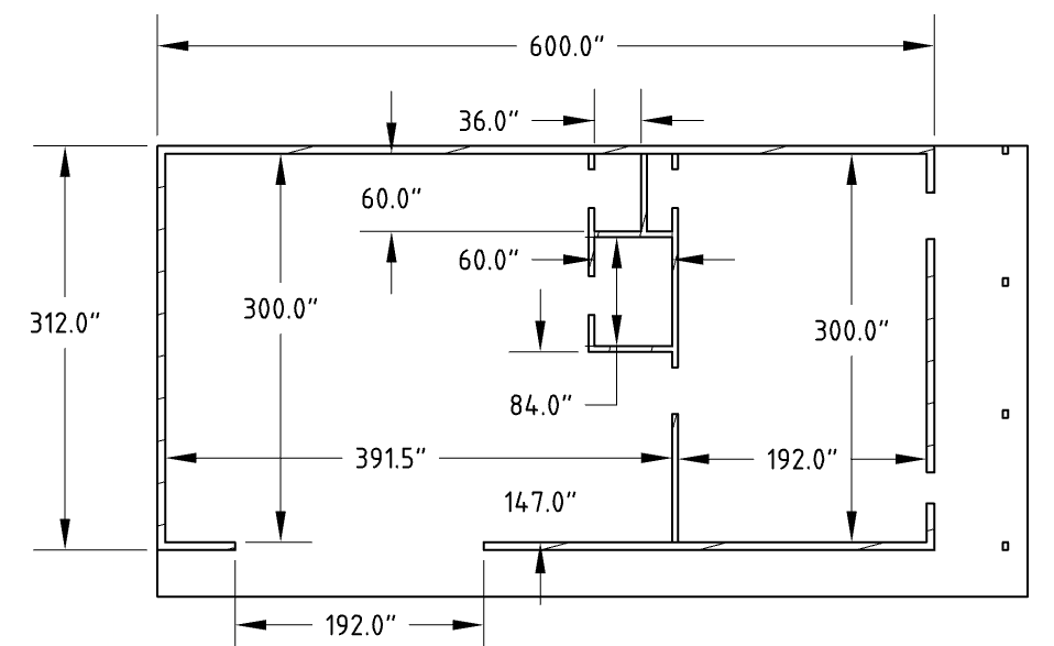 Floor plan of detached workshop