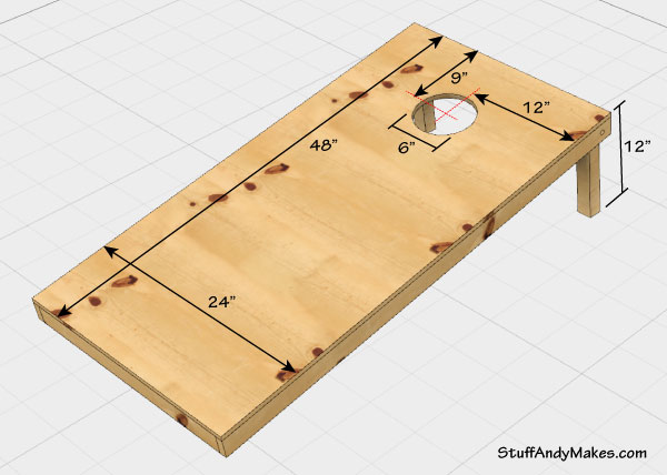 Cornhole Board Dimensions