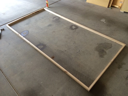 Large Foam Core Support Frame from Single 2x4