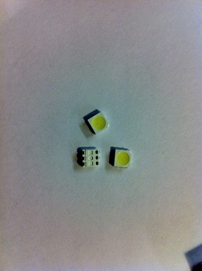 5mm triple white LED SMD package