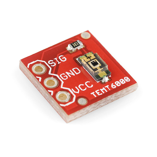 Vishay TEMT6000 Ambient Light Sensor Breakout Board from Sparkfun (Part Number BOB-08688)