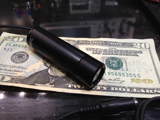 Lipstick Camera Turned Video Microscope