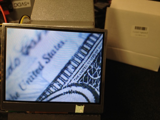 Twenty Dollar Bill Magnified