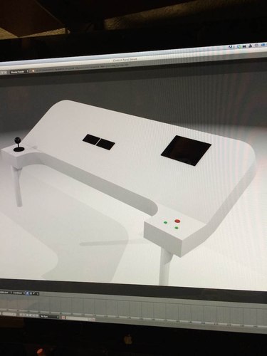 Office Chairiot Mk II Control Panel Mock-Up in Blender
