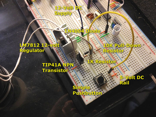 Solenoid-Powered 6 Brass Bell